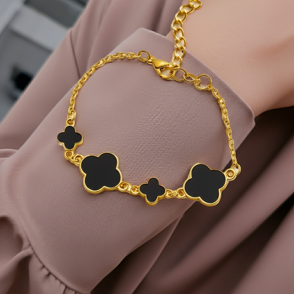 Black Clover Charm Bracelet