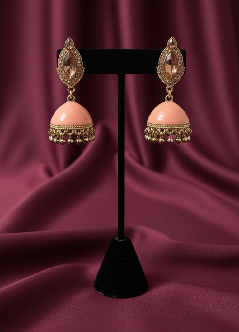 Dholki & Mayun Floral Jewellery Alternatives: Lightweight Enamel & Chunky Pastel Jhumkas