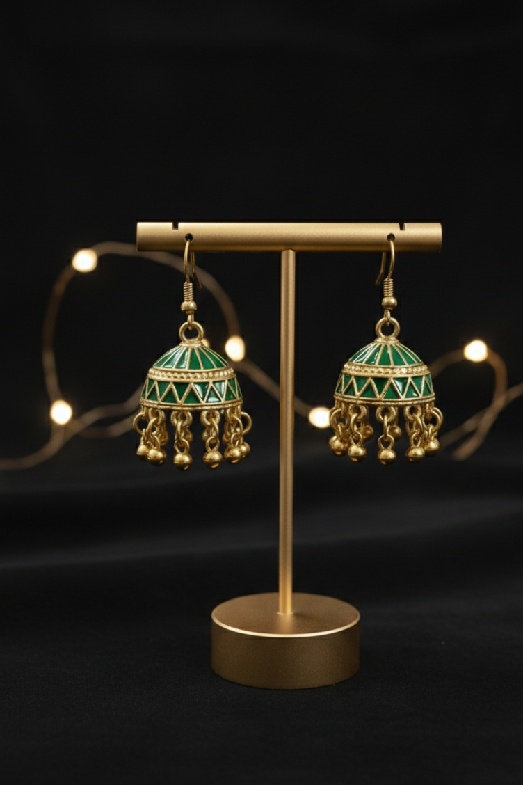 Green Jhumka