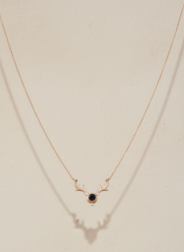 Deer Pendant Necklace - Artificial Jewellery in Pakistan