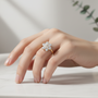 Petal Glow Adjustable Ring