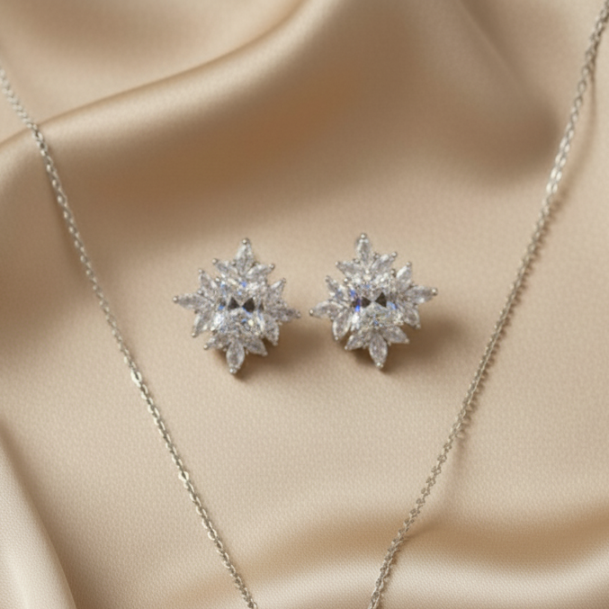 Rosemary Stone Locket Set - Artificial Jewellery in Pakistan