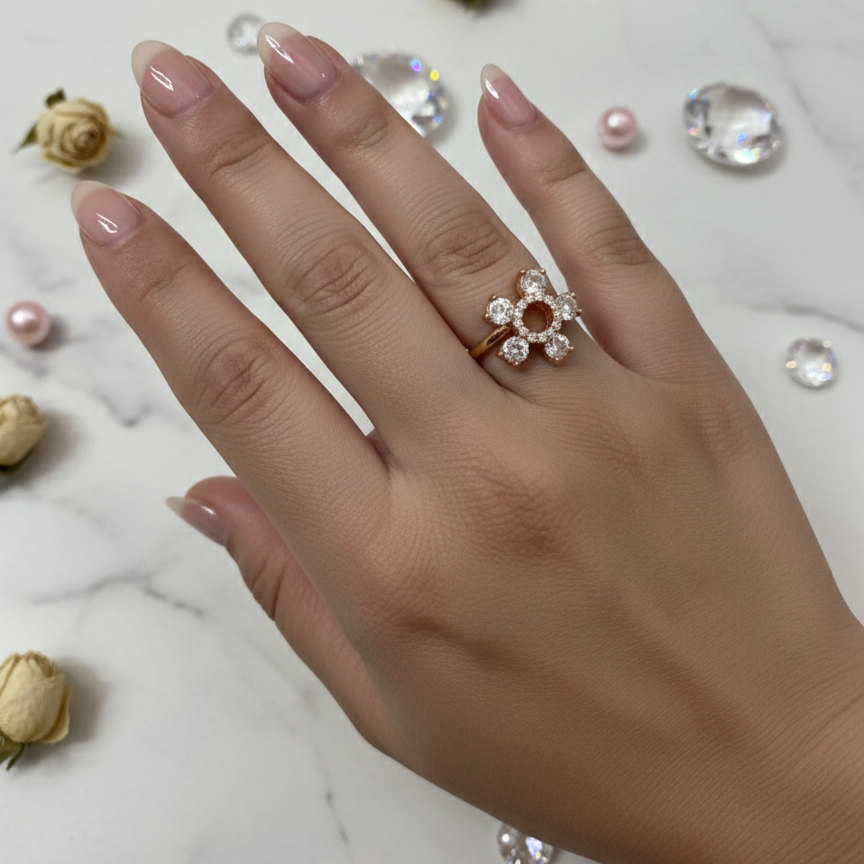 Sparkle Adjustable Ring - Artificial Jewellery in Pakistan