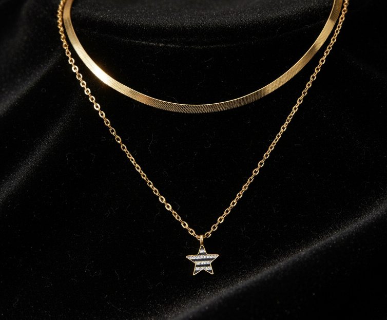 Star Pendant Necklace - Artificial Jewellery in Pakistan